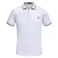 versace tee shirt cotton 1969 italia medusa badge blanc